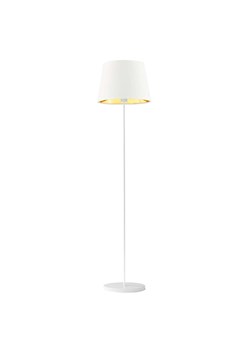 Biała lampa stojąca z abażurem VASTO GOLD ze sklepu Lysne w kategorii Lampy podłogowe - zdjęcie 181855898