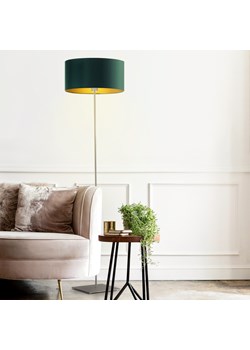 Lampa podłogowa do salonu SOFIA GOLD z abażurem zieleń butelkowa ze sklepu Lysne w kategorii Lampy podłogowe - zdjęcie 181856006