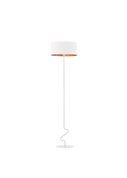 Biała lampa podłogowa z abażurem ze złotym środkiem JERSEY GOLD ze sklepu Lysne w kategorii Lampy podłogowe - zdjęcie 181856906