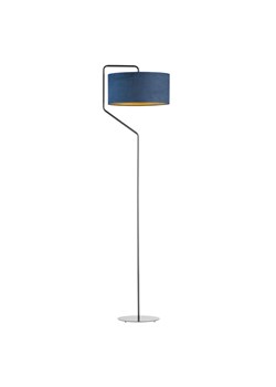 Chromowana lampa stojąca z welurowym abażurem TESALLIA VELUR ze sklepu Lysne w kategorii Lampy podłogowe - zdjęcie 181857346