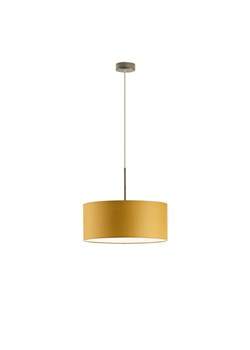 Salonowy żyrandol z abażurem SINTRA fi - 40 cm - kolor musztardowy ze sklepu Lysne w kategorii Lampy wiszące - zdjęcie 181857475