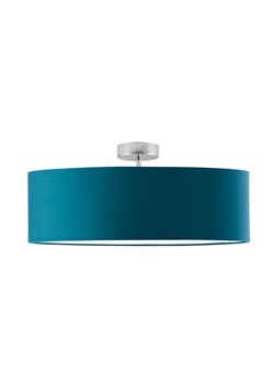 Nowoczesna plafoniera do jadalni z abażurem WENECJA fi - 60 cm - kolor morski ze sklepu Lysne w kategorii Lampy sufitowe - zdjęcie 181857557