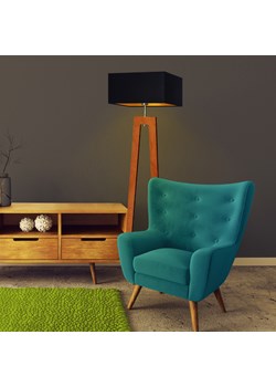 Designerska lampa podłogowa z abażurem JAWA GOLD ze sklepu Lysne w kategorii Lampy podłogowe - zdjęcie 181858377