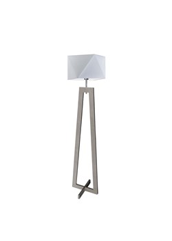 Skandynawska lampa stojąca drewniana BAKU z jasnoszarym abażurem - id: 5232 - marki Ciekot Partners Sp. Z O. O. - 181858888 Skandynawska lampa stojąca drewniana BAKU z jasnoszarym abażurem ze sklepu Lysne w kategorii Lampy podłogowe - zdjęcie 181858888