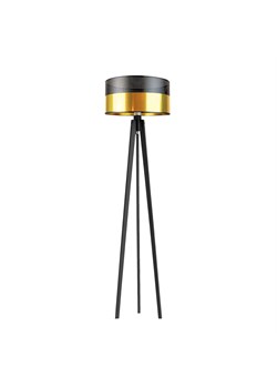 Lampa stojąca na trójnogu MIAMI GLAM z drewna ze sklepu Lysne w kategorii Lampy podłogowe - zdjęcie 181859669