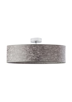 Designerski plafon do salonu z betonowym abażurem WENECJA fi - 60 cm - kolor szary melanż ze sklepu Lysne w kategorii Lampy sufitowe - zdjęcie 181859698