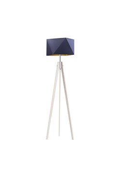 Drewniana lampa stojąca na trzech nogach LAGOS GOLD w stylu skandynawskim ze sklepu Lysne w kategorii Lampy podłogowe - zdjęcie 181860069