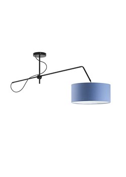 Czarno-niebieska lampa wisząca ruchoma do pokoju dziecięcego RIO ze sklepu Lysne w kategorii Lampy dziecięce - zdjęcie 181860358