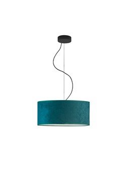 Żyrandol w nowoczesnym stylu HAJFA VELUR fi - 40 cm - kolor zieleń butelkowa ze sklepu Lysne w kategorii Lampy wiszące - zdjęcie 181860799