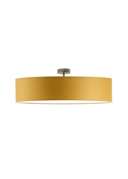 Duży plafon LED do salonu GRENADA  fi - 80 cm - kolor musztardowy ze sklepu Lysne w kategorii Lampy dziecięce - zdjęcie 181861615