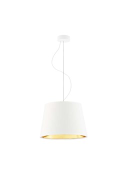 Biały żyrandol w stylu art deco TUNIS GOLD ze sklepu Lysne w kategorii Lampy wiszące - zdjęcie 181861679