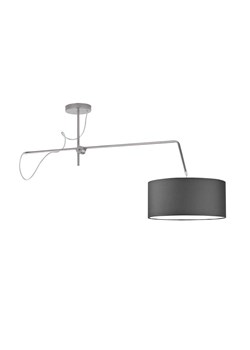 Srebrna lampa sufitowa z wysięgnikiem regulowanym RIO ze sklepu Lysne w kategorii Lampy sufitowe - zdjęcie 181862238