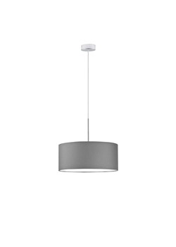Żyrandol do pokoju z abażurem SINTRA fi - 40 cm - kolor szary stalowy ze sklepu Lysne w kategorii Lampy wiszące - zdjęcie 181862766