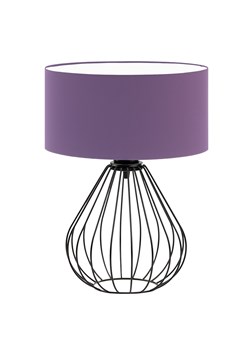 Fioletowa lampa stołowa z cylindrycznym kloszem LUKKA ze sklepu Lysne w kategorii Lampy stołowe - zdjęcie 181864309