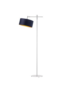 Srebrna lampa podłogowa z regulowanym ramieniem MELTON GOLD - id: 12032 - marki Ciekot Partners Sp. Z O. O. - 181864479 Srebrna lampa podłogowa z regulowanym ramieniem MELTON GOLD ze sklepu Lysne w kategorii Lampy podłogowe - zdjęcie 181864479