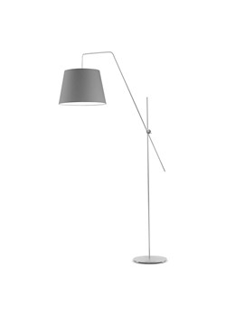 Srebrna lampa stojąca z szarym abażurem VIGO ze sklepu Lysne w kategorii Lampy podłogowe - zdjęcie 181865175