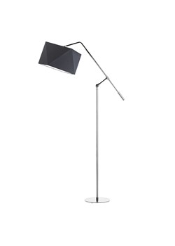 Czarna lampa podłogowa do czytania COLMA z regulacją kąta padania światła ze sklepu Lysne w kategorii Lampy podłogowe - zdjęcie 181866588