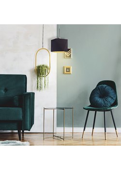 Żyrandol do salonu z diamentowym abażurem SALLO GOLD ze sklepu Lysne w kategorii Lampy wiszące - zdjęcie 181867299