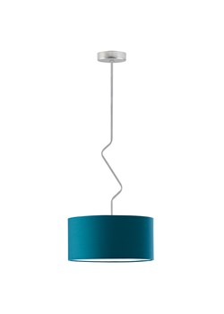 Tkaninowa lampa sufitowa w kolorze morskim LOZANNA fi - 40 cm - id: 11755 - marki Ciekot Partners Sp. Z O. O. - 181867797 Tkaninowa lampa sufitowa w kolorze morskim LOZANNA fi - 40 cm ze sklepu Lysne w kategorii Lampy sufitowe - zdjęcie 181867797