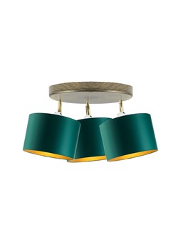 Lampa sufitowa z 3 kloszami DAKOTA GOLD ze sklepu Lysne w kategorii Lampy sufitowe - zdjęcie 181868178