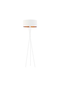 Biała lampa stojąca na 3 nogach PARYŻ GOLD ze sklepu Lysne w kategorii Lampy podłogowe - zdjęcie 181870189