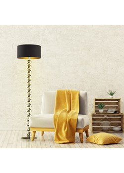 Srebrna lampa podłogowa z ozdobnymi kulami GIZA GOLD ze sklepu Lysne w kategorii Lampy podłogowe - zdjęcie 181870239