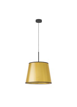 Złota lampa wisząca do salonu SARI MIRROR ze stożkowym abażurem ze sklepu Lysne w kategorii Lampy wiszące - zdjęcie 181870438