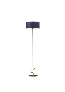 Lampa podłogowa z granatowym abażurem JERSEY ze sklepu Lysne w kategorii Lampy podłogowe - zdjęcie 181872628