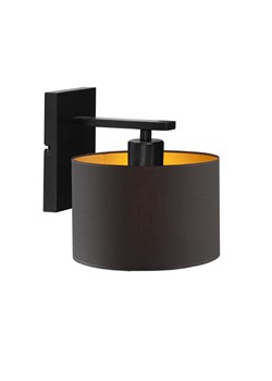 Nowoczesna lampa ścienna czarna ze złotem SPLIT GOLD ze sklepu Lysne w kategorii Lampy ścienne - zdjęcie 181873095