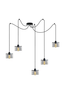Pięcioramienna lampa wisząca pająk GALO LOFT L5 z regulacją ze sklepu Lysne w kategorii Lampy wiszące - zdjęcie 181873405