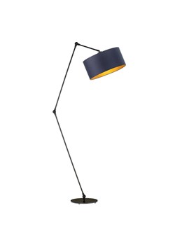 Czarna lampa stojąca regulowana z wysięgnikiem BARI GOLD ze sklepu Lysne w kategorii Lampy podłogowe - zdjęcie 181873716