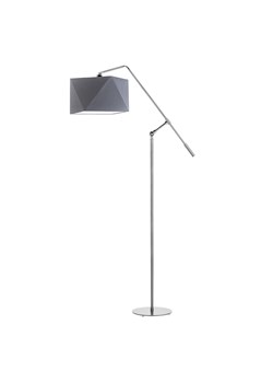 Srebrna lampa stojąca do salonu COLMA z regulowanym ramieniem do czytania - id: 11240 - marki Ciekot Partners Sp. Z O. O. - 181873726 Srebrna lampa stojąca do salonu COLMA z regulowanym ramieniem do czytania ze sklepu Lysne w kategorii Lampy podłogowe - zdjęcie 181873726