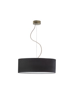 Żyrandol z czarnym kloszem HAJFA VELUR fi - 50 cm kolor czarny ze sklepu Lysne w kategorii Lampy wiszące - zdjęcie 181874128