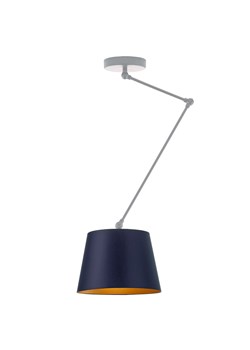 Srebrna lampa sufitowa na długim wysięgniku JUMA GOLD ze sklepu Lysne w kategorii Lampy sufitowe - zdjęcie 181874277
