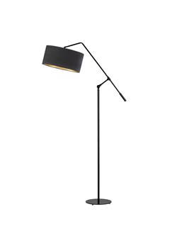 Regulowana lampa stojąca do czytania LIBERIA VELUR w stylu glamour ze sklepu Lysne w kategorii Lampy podłogowe - zdjęcie 181874359