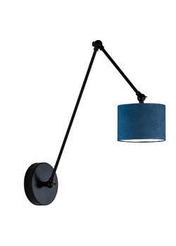Czarna lampa ścienna z regulacją TESNUS VELUR do czytania w sypialni ze sklepu Lysne w kategorii Lampy ścienne - zdjęcie 181875138