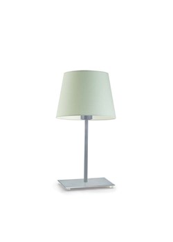 Dziecięca lampka nocna z miętowym abażurem GENUA na srebrnym stelażu ze sklepu Lysne w kategorii Lampy dziecięce - zdjęcie 181875858