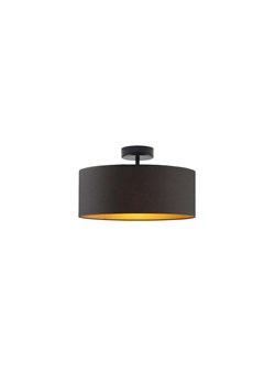 Czarna lampa sufitowa glamour do salonu WENECJA  GOLD fi - 30 cm ze sklepu Lysne w kategorii Lampy sufitowe - zdjęcie 181876526