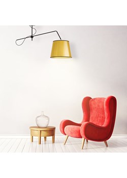 Złota lampa wisząca z regulowanym ramieniem OVIEDO MIRROR ze sklepu Lysne w kategorii Lampy wiszące - zdjęcie 181876768
