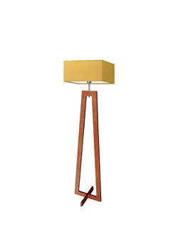Elegancka lampa stojąca na drewnianej podstawie JAWA ze sklepu Lysne w kategorii Lampy podłogowe - zdjęcie 181877827