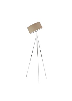 Chromowana lampa stojąca do salonu MALMO na chromowanych nóżkach ze sklepu Lysne w kategorii Lampy podłogowe - zdjęcie 181878157
