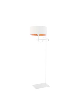 Biała lampa stojąca glamour KAMERUN GOLD ze sklepu Lysne w kategorii Lampy podłogowe - zdjęcie 181879598