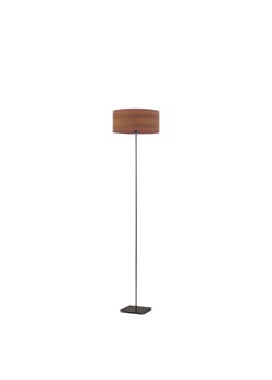 Lampa stojąca do salonu MEKSYK ECO z fornirowym abażurem ze sklepu Lysne w kategorii Lampy podłogowe - zdjęcie 181881156