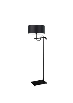 Czarna lampa podłogowa do salonu z abażurem KAMERUN ze sklepu Lysne w kategorii Lampy podłogowe - zdjęcie 181881596