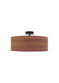 Plafon sufitowy z fornirowym abażurem WENECJA ECO fi - 50 cm - kolor kasztanowy ze sklepu Lysne w kategorii Lampy sufitowe - zdjęcie 181882187