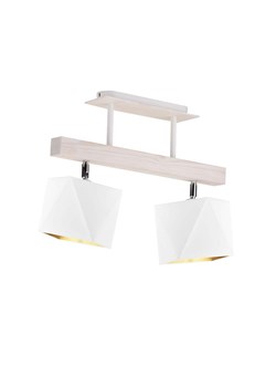 Drewniana lampa sufitowa do salonu ASTIR GOLD z regulowanymi kloszami ze sklepu Lysne w kategorii Lampy wiszące - zdjęcie 181883619