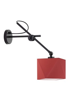 Designerska lampka ścienna z czerwonym abażurem TIRANA ze sklepu Lysne w kategorii Lampy ścienne - zdjęcie 181884179
