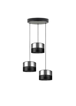 Srebrna lampa wisząca 3-punktowa do salonu w stylu glamour PUEBLO GLAM ze sklepu Lysne w kategorii Lampy wiszące - zdjęcie 181884598