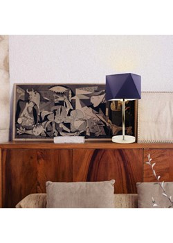 Chromowana lampka nocna do salonu WUHU ze sklepu Lysne w kategorii Lampy stołowe - zdjęcie 181884699