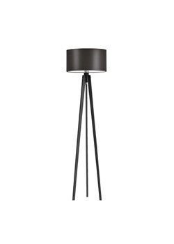 Elegancka lampa stojąca do salonu MIAMI z brązowym abażurem ze sklepu Lysne w kategorii Lampy podłogowe - zdjęcie 181885459